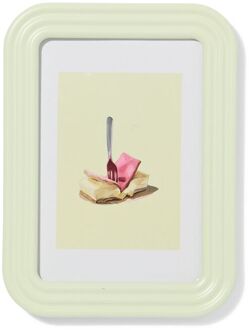 Hema Fotolijst 10x15cm hout ribbelrand (lichtgroen)