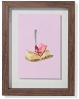 Hema Fotolijst 10x15cm hout zwevend (donkerbruin)