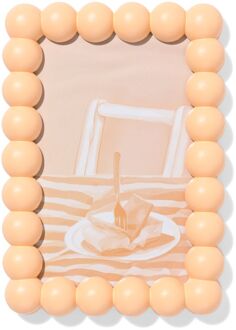 Hema Fotolijst 10x15cm perzik hout bolletjes (perzik)