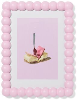 Hema Fotolijst 15x20cm hout bolletjes (roze)