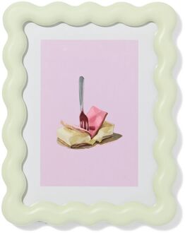 Hema Fotolijst 15x20cm hout golf (lichtgroen)