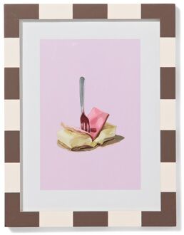 Hema Fotolijst 15x20cm hout strepen (donkerbruin)