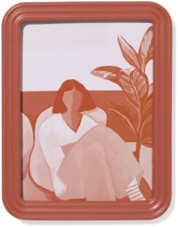 Hema Fotolijst 15x20cm terra hout reliëf (terra)