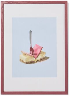 Hema Fotolijst 22.5x31cm hout dun (bordeauxrood)