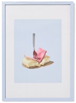 Hema Fotolijst A4 21x29.7cm hout dun (lichtblauw)