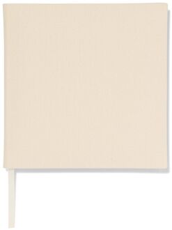 Hema Gastenboek 24x24.5 linnen ecru