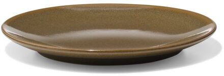Hema Gebaksbordje Ø16cm Monaco reactief glazuur donkerbruin (donkerbruin)