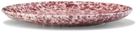 Hema Gebaksbordje Ø16cm Trend aardewerk bordeauxrood spikkel (bordeauxrood)