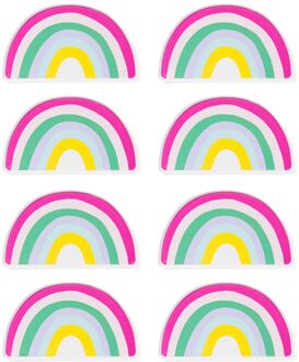Hema Gebaksbordje regenboog 8 stuks