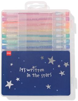 Hema Gelpennen groot glitter - 30 stuks (multi)