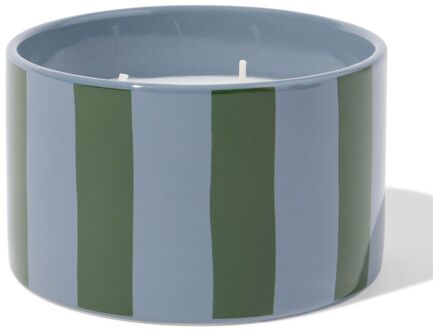 Hema Geurkaars ⌀11x7cm keramiek sinaasappel-cederhout (groen)