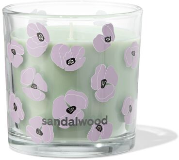 Hema Geurkaars in glas ⌀10x10cm sandalwood (groen)