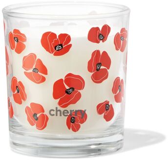 Hema Geurkaars in glas ⌀7x8cm kersenbloesem (oranje)