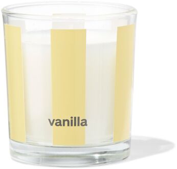 Hema Geurkaars in glas ⌀7x8cm vanille (lichtgeel)