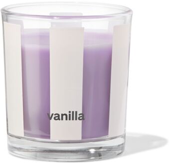 Hema Geurkaars in glas ⌀7x8cm vanille (lila)