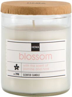 Hema Geurkaars in glas Ø6.5 blossom (wit)