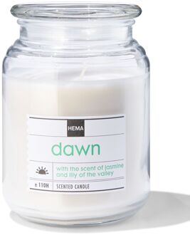 Hema Geurkaars in glazen pot Ø10x14 dawn (bruin)
