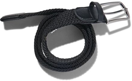Hema Gevlochten elastische heren riem 3.5cm zwart (zwart) - 100