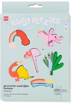 Hema Gevormde waskrijtjes fantasie - 6 stuks