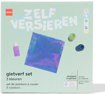 Hema Gietverf set blauw