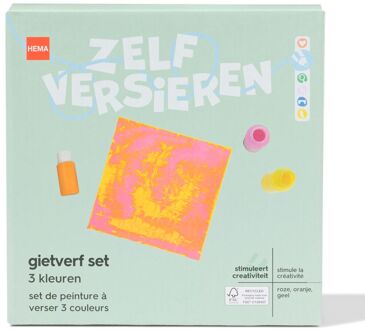 Hema Gietverf set oranje