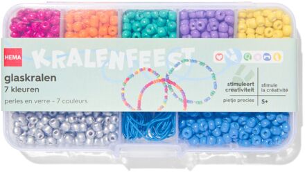 Hema Glaskralen 135gram heldere kleuren