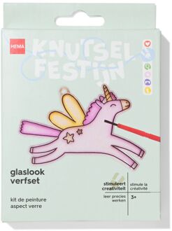 Hema Glaslook verfset eenhoorn