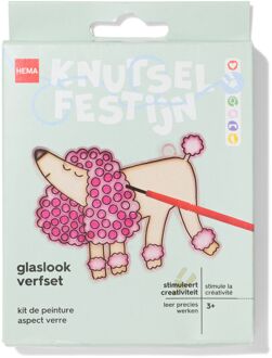 Hema Glaslook verfset poedel