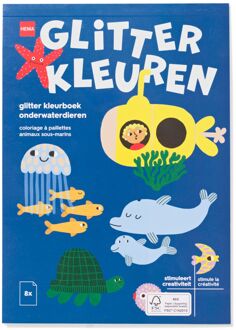 Hema Glitter kleurboek A5 onderwater