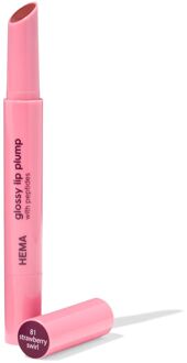 Hema Glossy lipplump 81 strawberry swirl (donkerrood)