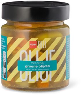 Hema Groene olijven met citrus 200g