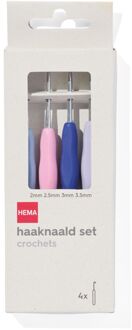 Hema Haaknaalden 2+2.5+3+3.5 - 4 stuks