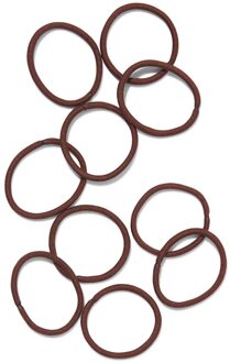 Hema Haarelastiekjes bruin - 10 stuks (bruin)