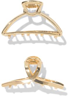 Hema Haarklem 4.5cm goud - 2 stuks