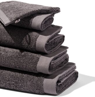 Hema Handdoeken - hotel extra zacht donkergrijs (donkergrijs) - 70x140