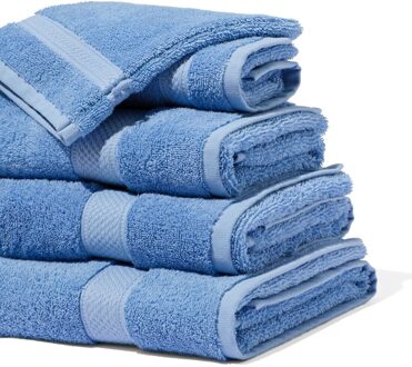 Hema Handdoeken - zware kwaliteit felblauw (felblauw) - 60x110