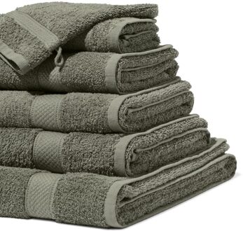 Hema Handdoeken - zware kwaliteit legergroen (legergroen) - 50x100