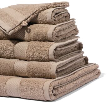 Hema Handdoeken - zware kwaliteit taupe (taupe) - 50x100