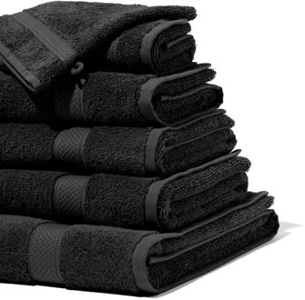 Hema Handdoeken - zware kwaliteit zwart (zwart) - 60x110