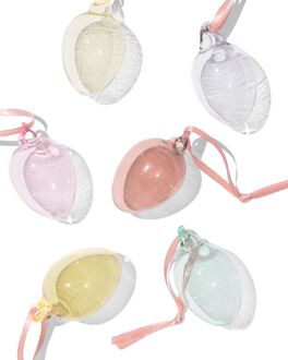 Hema Hangers glas ei - 6 stuks