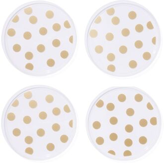 Hema Herbruikbare bordjes stip goud 4 stuks