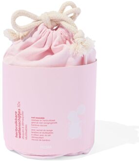 Hema Herbruikbare make-up pads bamboe met was- en bewaarzakje Ø8cm - 10 stuks