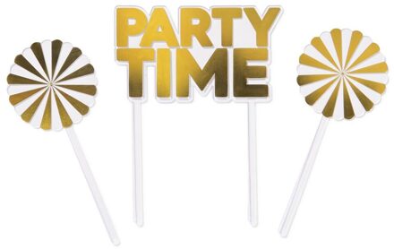 Hema Herbruikbare taarttopper 'party time'