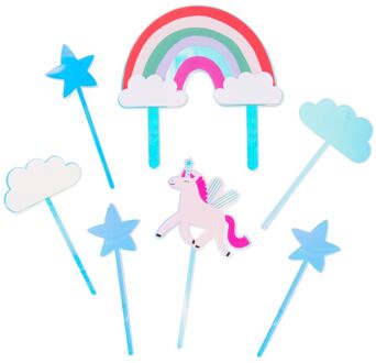 Hema Herbruikbare taarttopper regenboog 7-delig