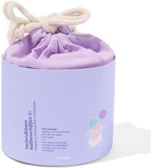 Hema Herbruikbare wattenschijfjes met was- en bewaarzakje Ø8cm - 8 stuks