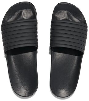 Hema Heren badslippers met ribbelband zwart (zwart) - 41/42