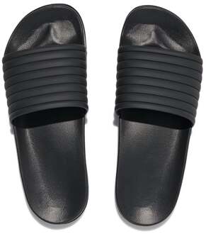 Hema Heren badslippers met ribbelband zwart (zwart)