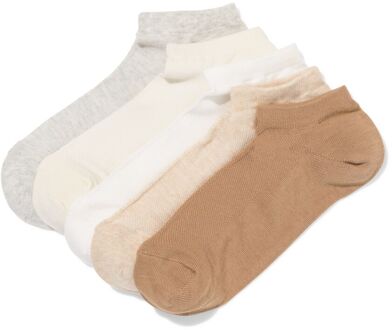 Hema Heren enkelsokken mesh - 5 paar beige (beige) - 43/46