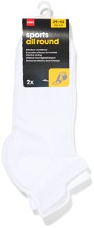 Hema Heren enkelsokken sport - 2 paar wit (wit)