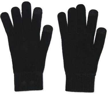 Hema Heren handschoenen met touchscreen gebreid (zwart)